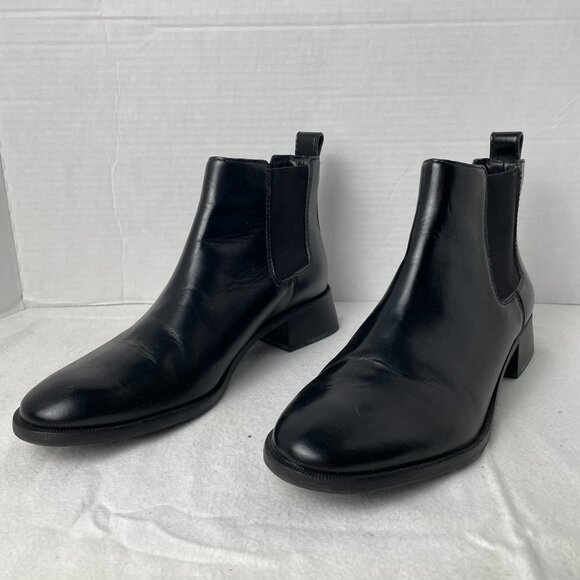 Tory Burch Black Leather Slip-on Ankle Boot - Picture 2 of 9